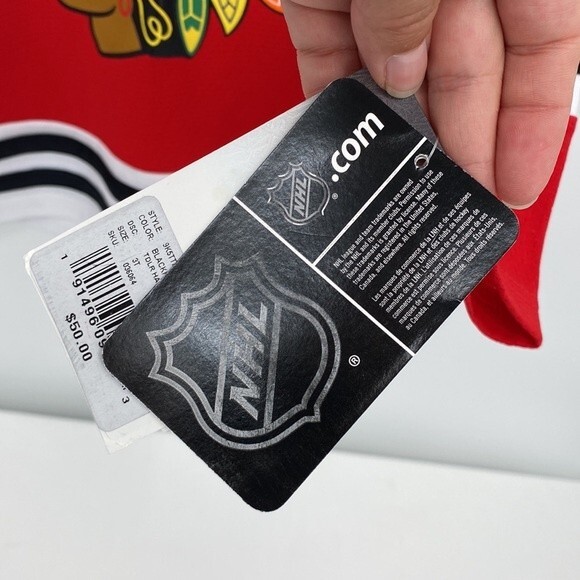 Blackhawks Toddler Hawks Jersey Replica Blank NHL 2t 3T 4t NEW - Picture 8 of 8